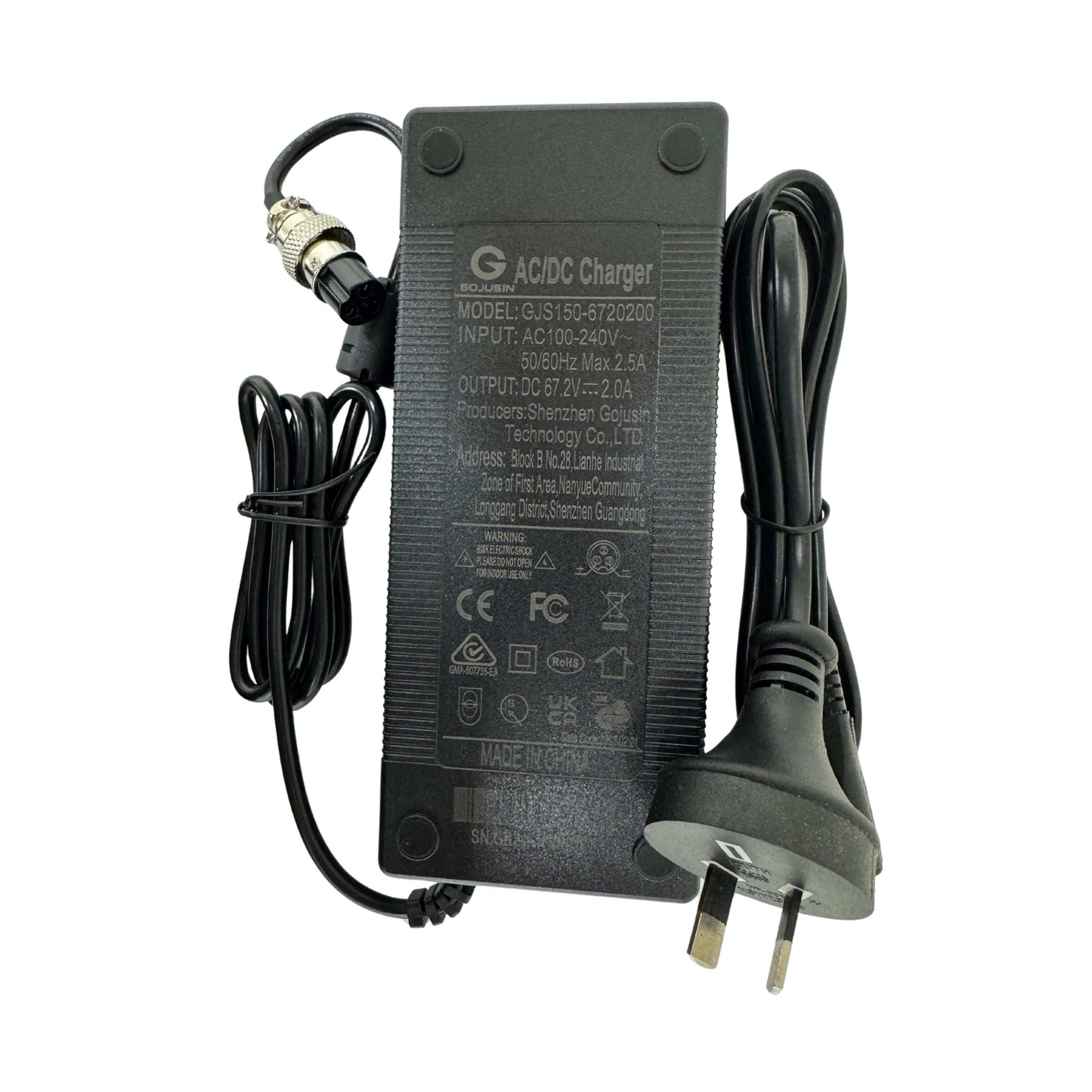 60V 3-Pin E-Scooter Charger