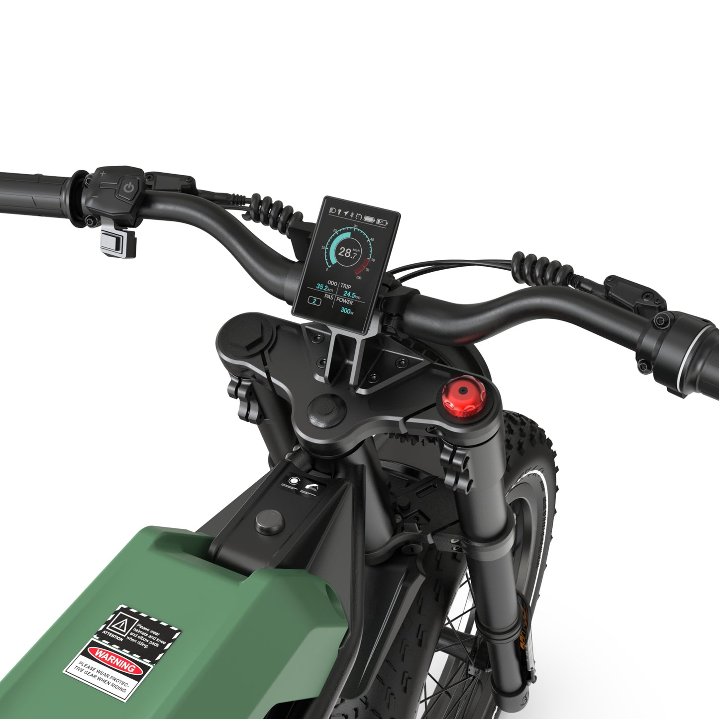 Bolzzen Bandit Fat tyre E-Bike 1200w (Peak motor power), 48V 20.4Ah