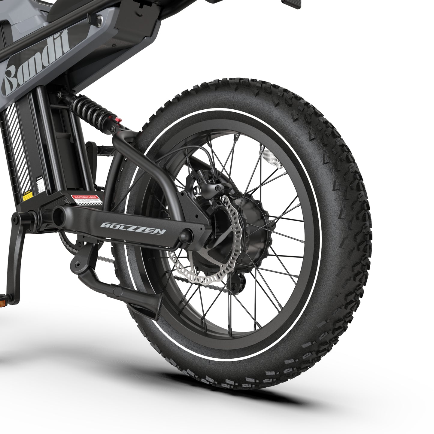 Bolzzen Bandit Fat tyre E-Bike 1200w (Peak motor power), 48V 20.4Ah