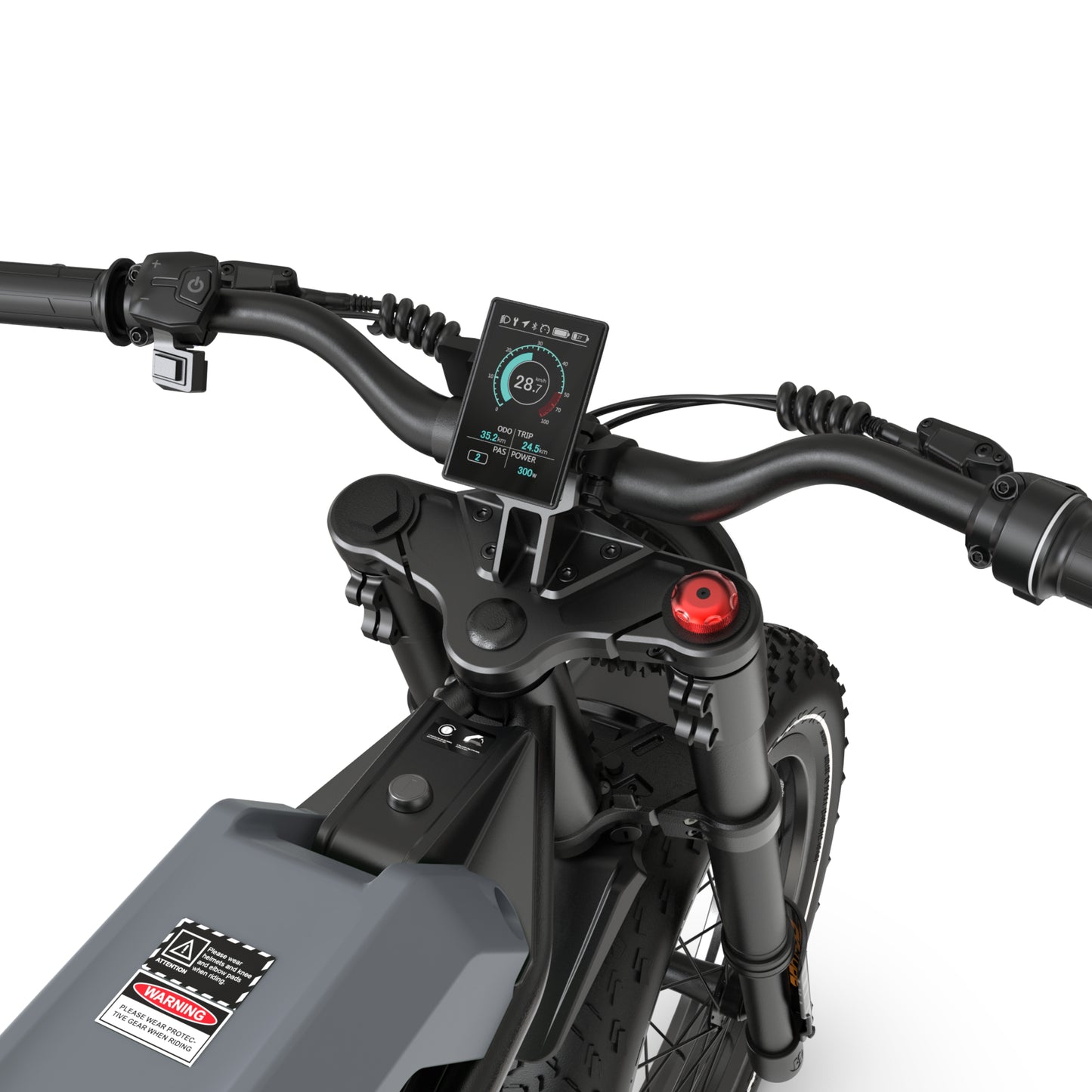 Bolzzen Bandit Fat tyre E-Bike 1200w (Peak motor power), 48V 20.4Ah