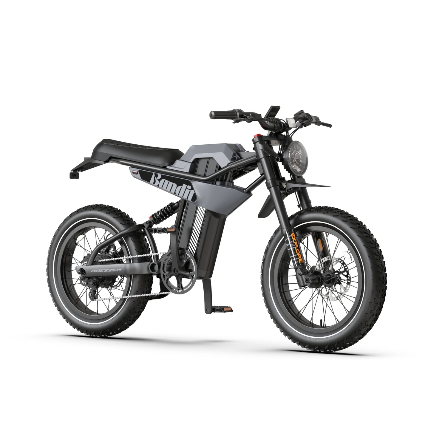 Bolzzen Bandit Fat tyre E-Bike 1200w (Peak motor power), 48V 20.4Ah