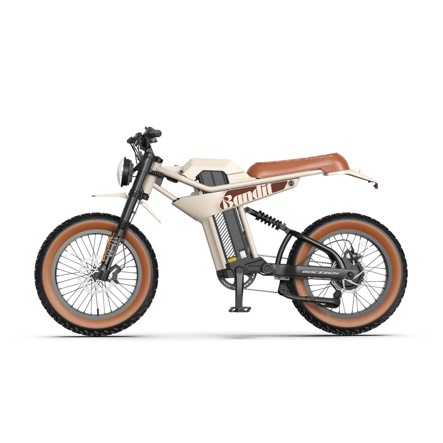 Bolzzen Bandit Fat tyre E-Bike 1200w (Peak motor power), 48V 20.4Ah