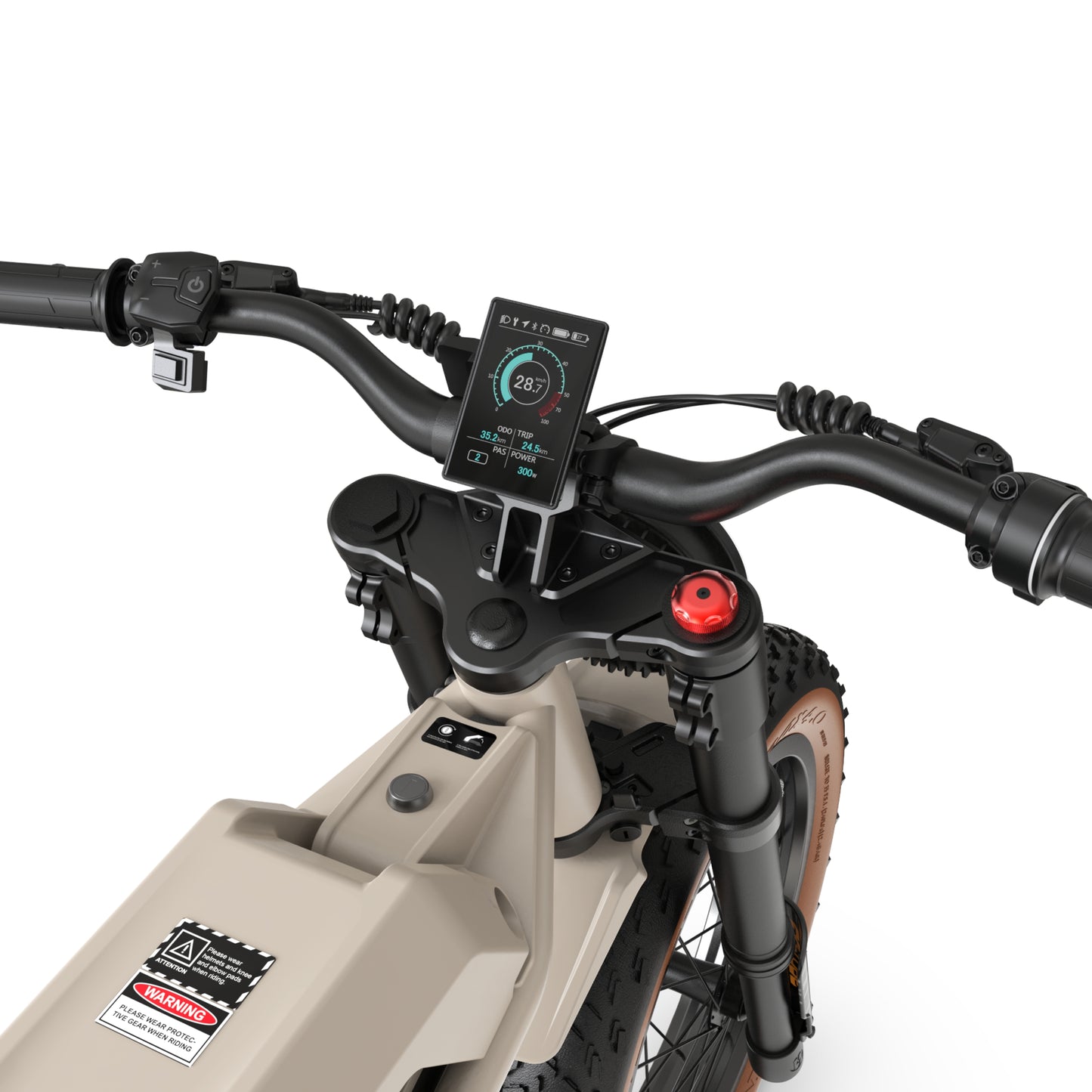 Bolzzen Bandit Fat tyre E-Bike 1200w (Peak motor power), 48V 20.4Ah