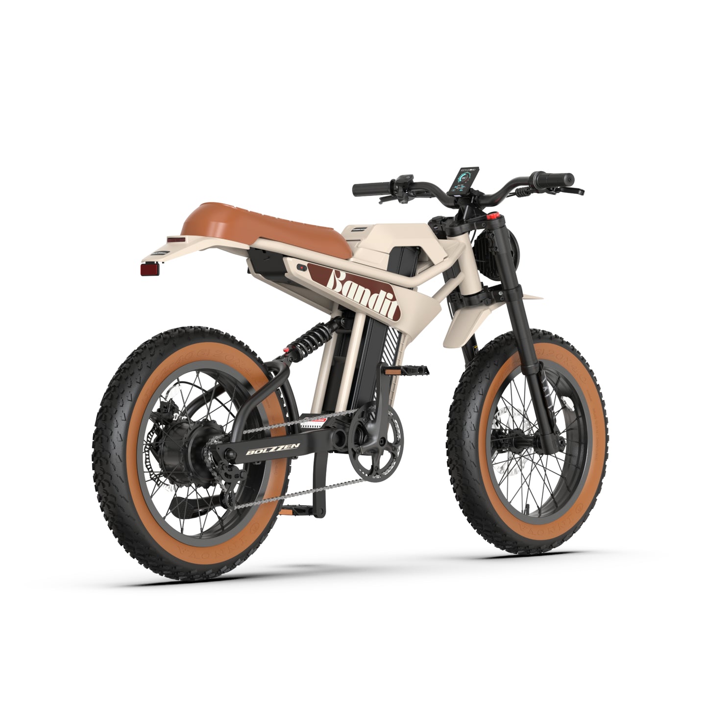 Bolzzen Bandit Fat tyre E-Bike 1200w (Peak motor power), 48V 20.4Ah