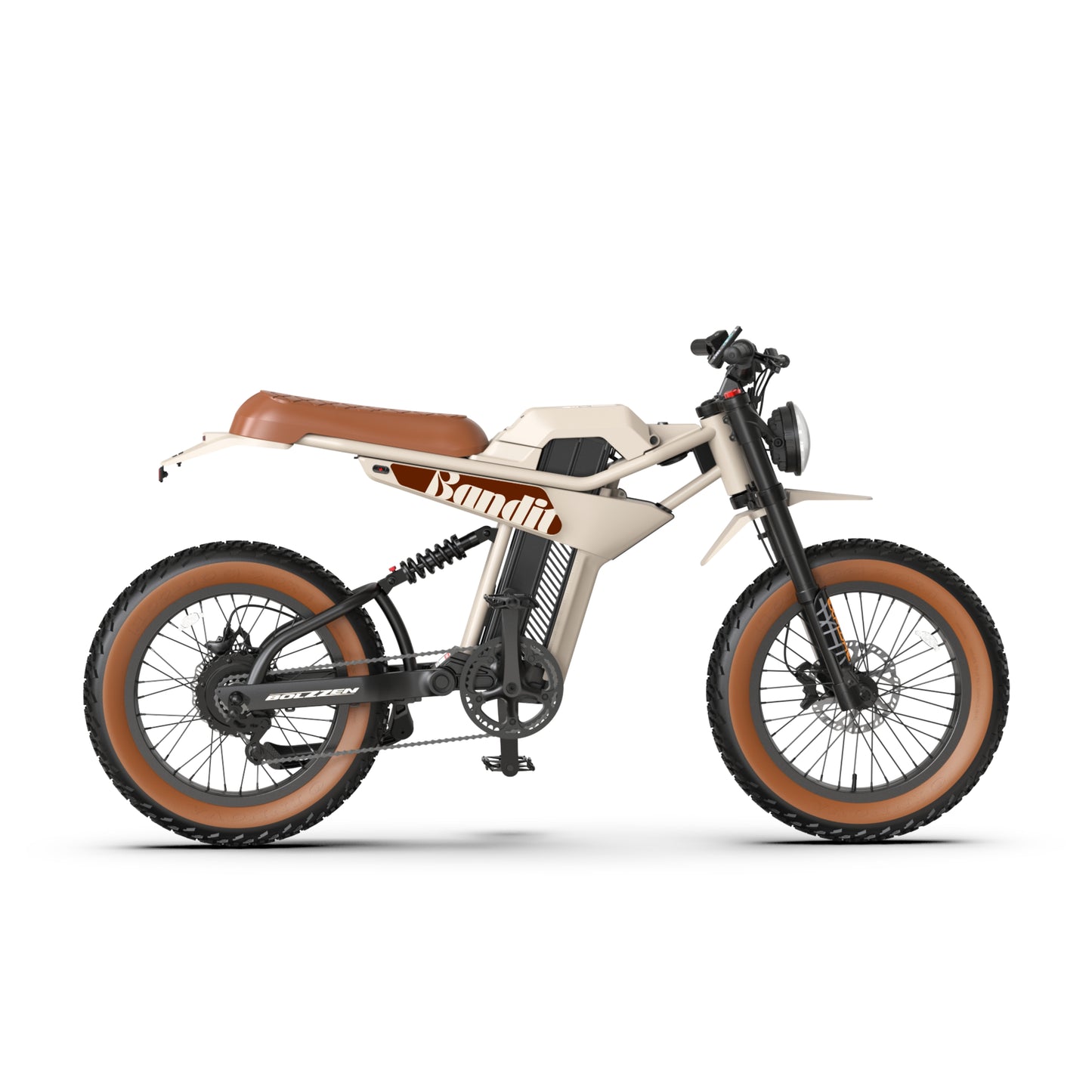 Bolzzen Bandit Fat tyre E-Bike 1200w (Peak motor power), 48V 20.4Ah
