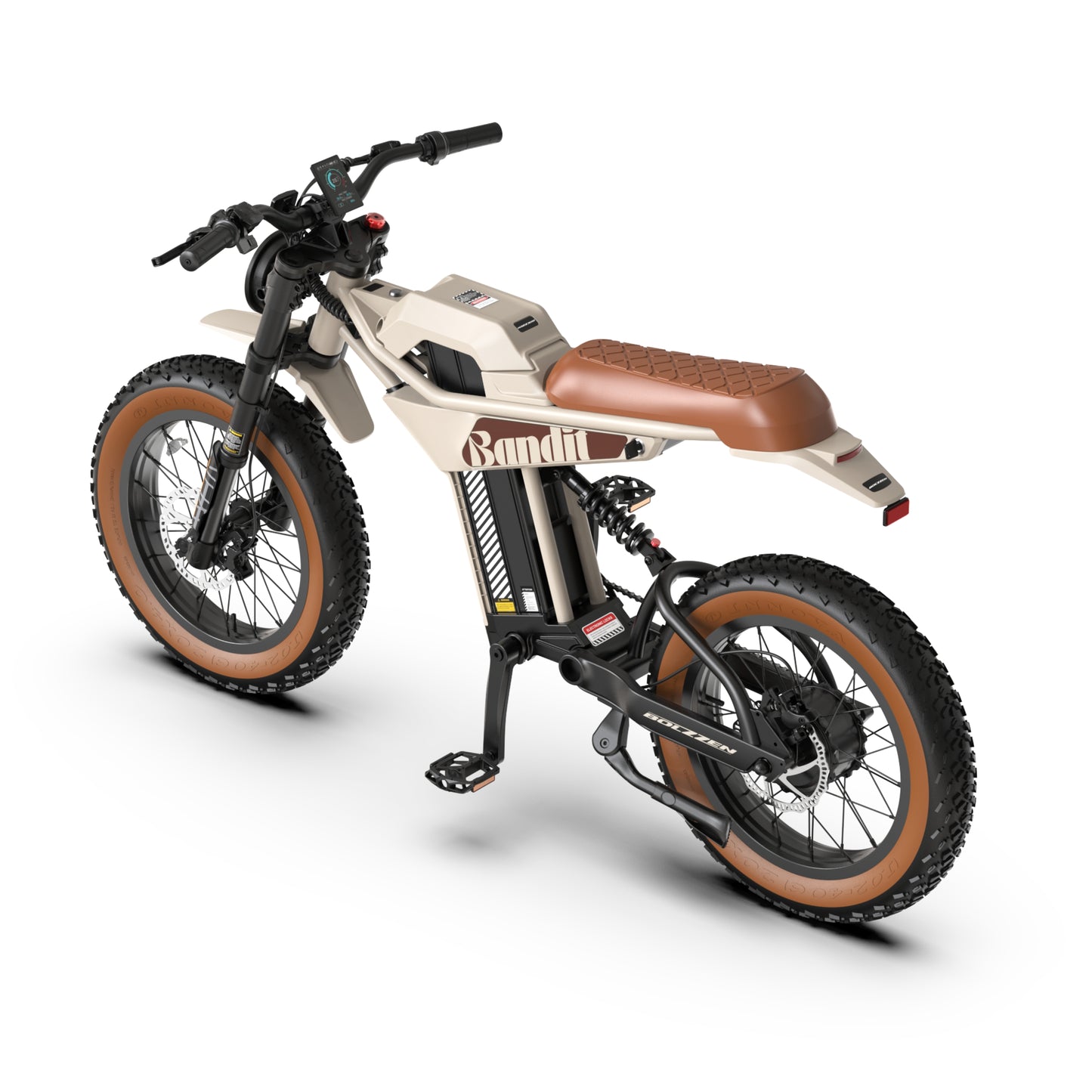 Bolzzen Bandit Fat tyre E-Bike 1200w (Peak motor power), 48V 20.4Ah