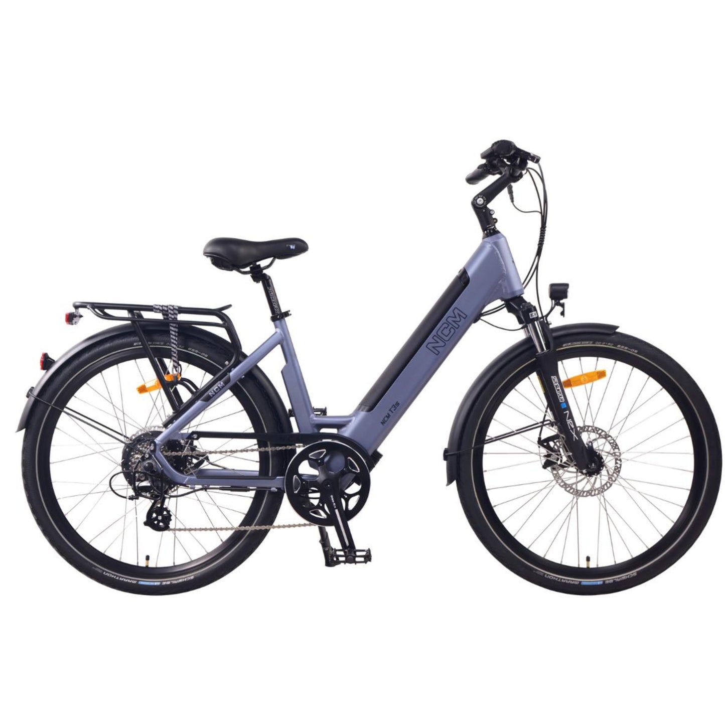 NCM T3S Step-Thru Trekking City Electric Bike, 500W E-Bike Motor, 48V 12Ah 576Wh Battery