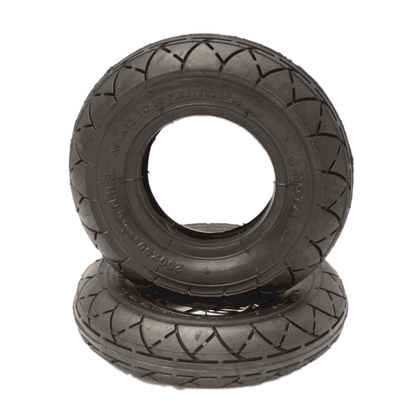 8x2 inch pneumatic tyre for e-scooters with durable rubber and improved traction