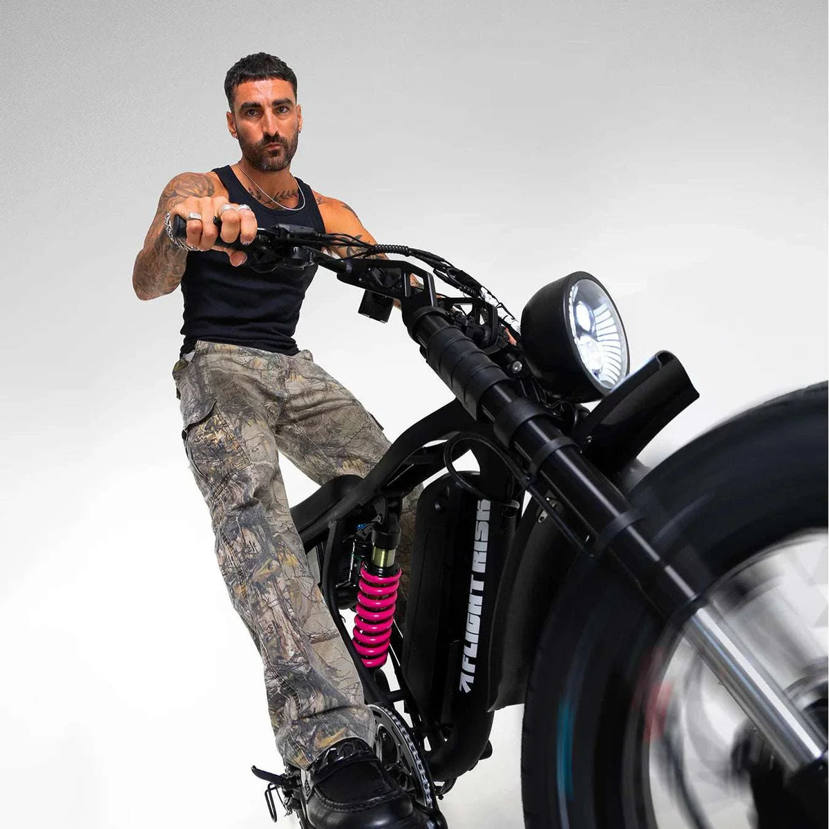 Flight Risk Pink Car Flight Risk FR777 - High-Performance All-Wheel Drive Electric Bike ...