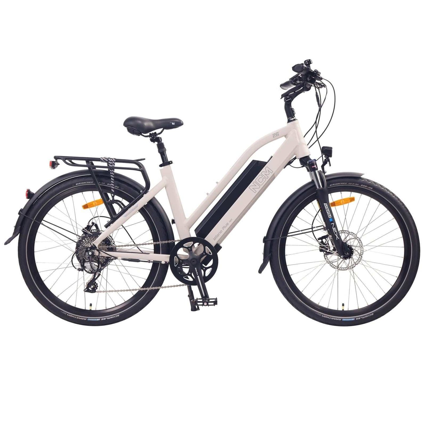 NCM Milano Plus Trekking E-Bike, 250W City-Bike, 48V 16Ah 768Wh Long Range Battery