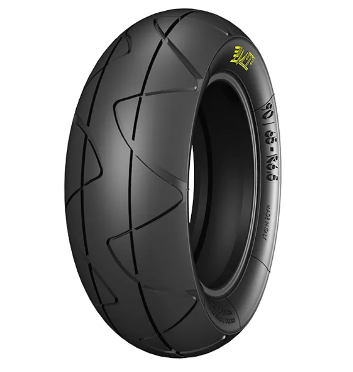 PMT 90/65 R6.5 Junior Rain tire with Junior tread pattern, 45 Shore A hardness, 90mm width, 280mm diameter for wet conditions