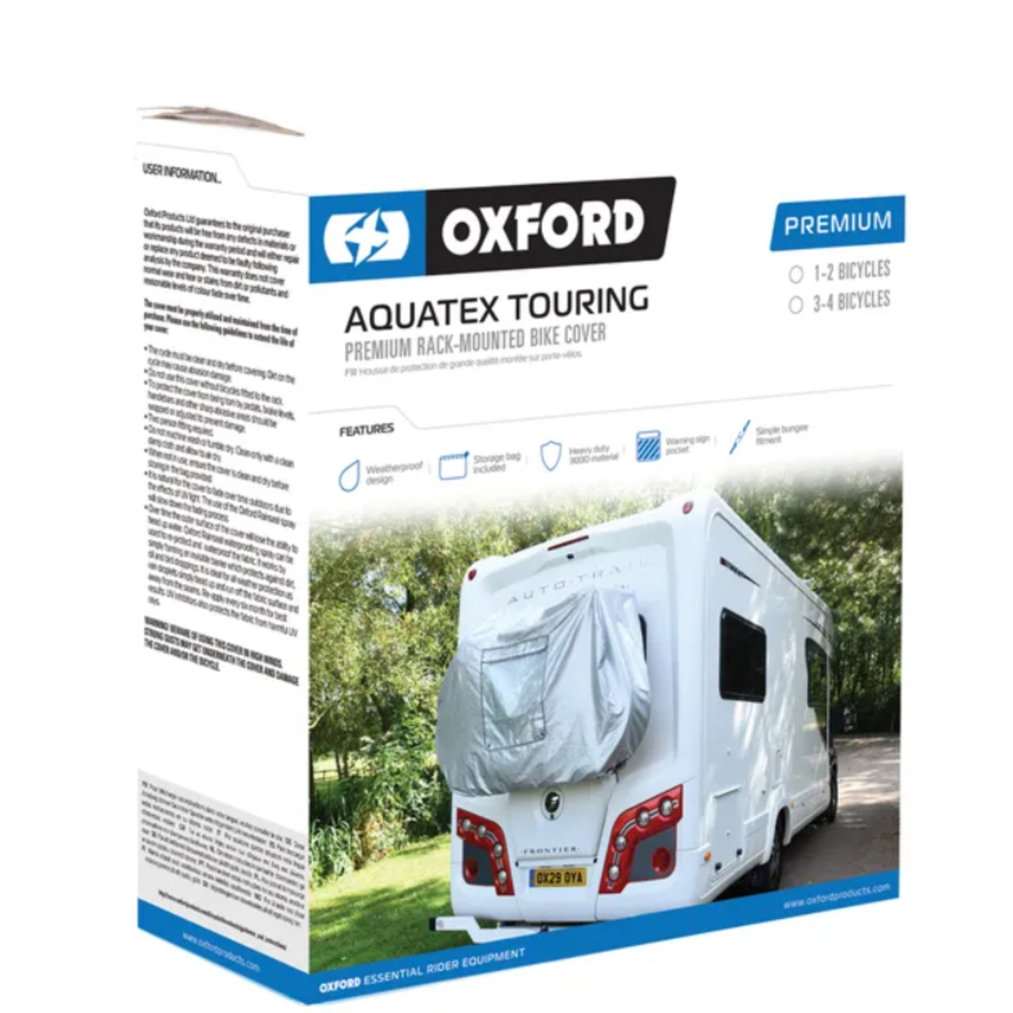 Aquatex Touring "Premium Rack-Mounted Bike Cover"