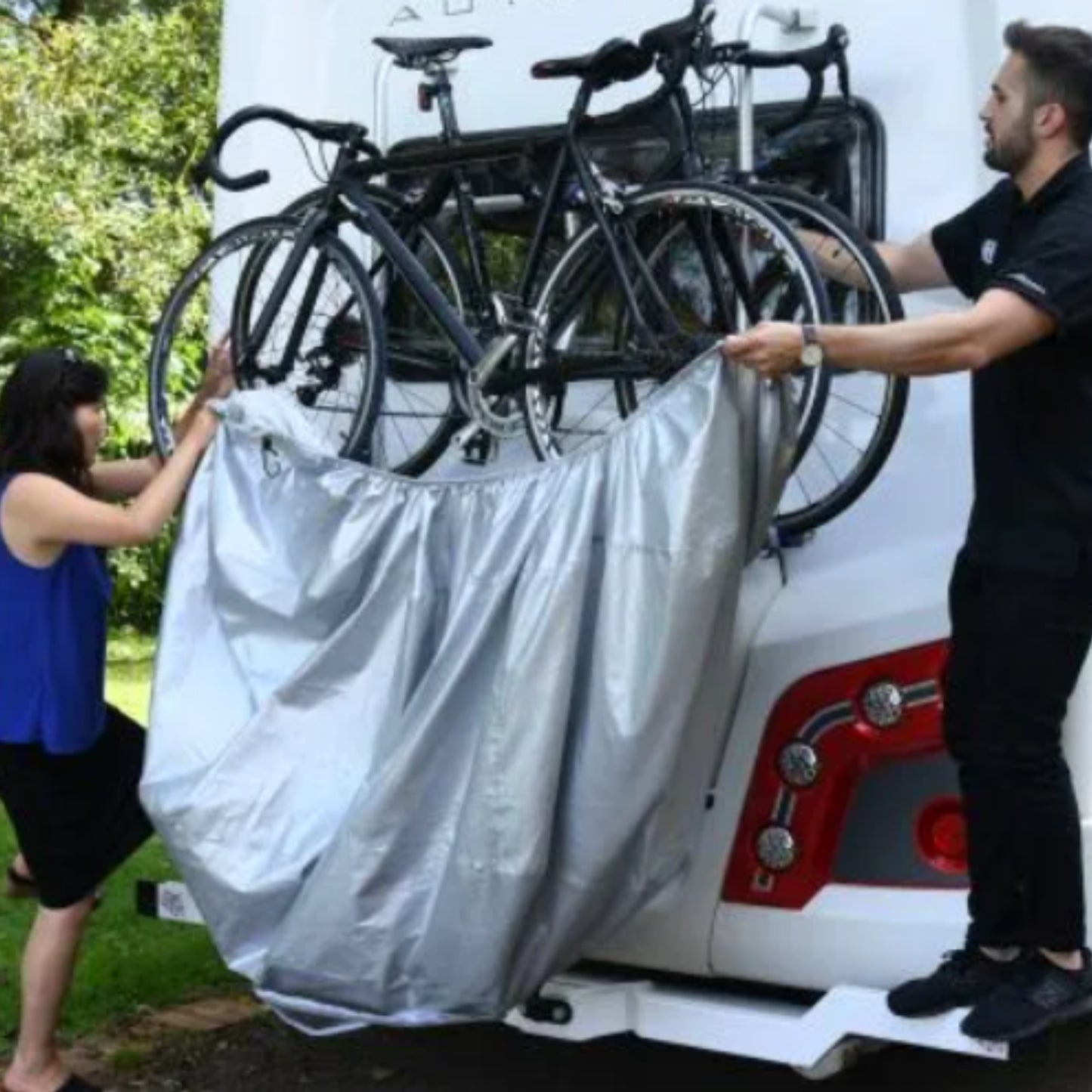 Aquatex Touring "Premium Rack-Mounted Bike Cover"