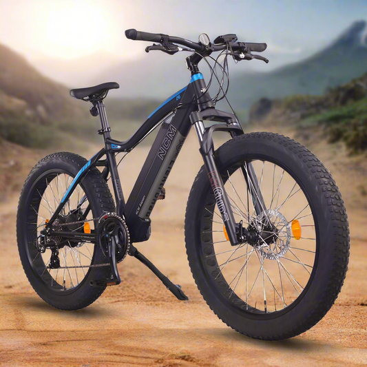 NCM Aspen Plus Fat Tyre Electric Bike, E-Bike, 48V 16Ah 500W, Electric Mountain Bike 768Wh Battery [Black 26"]