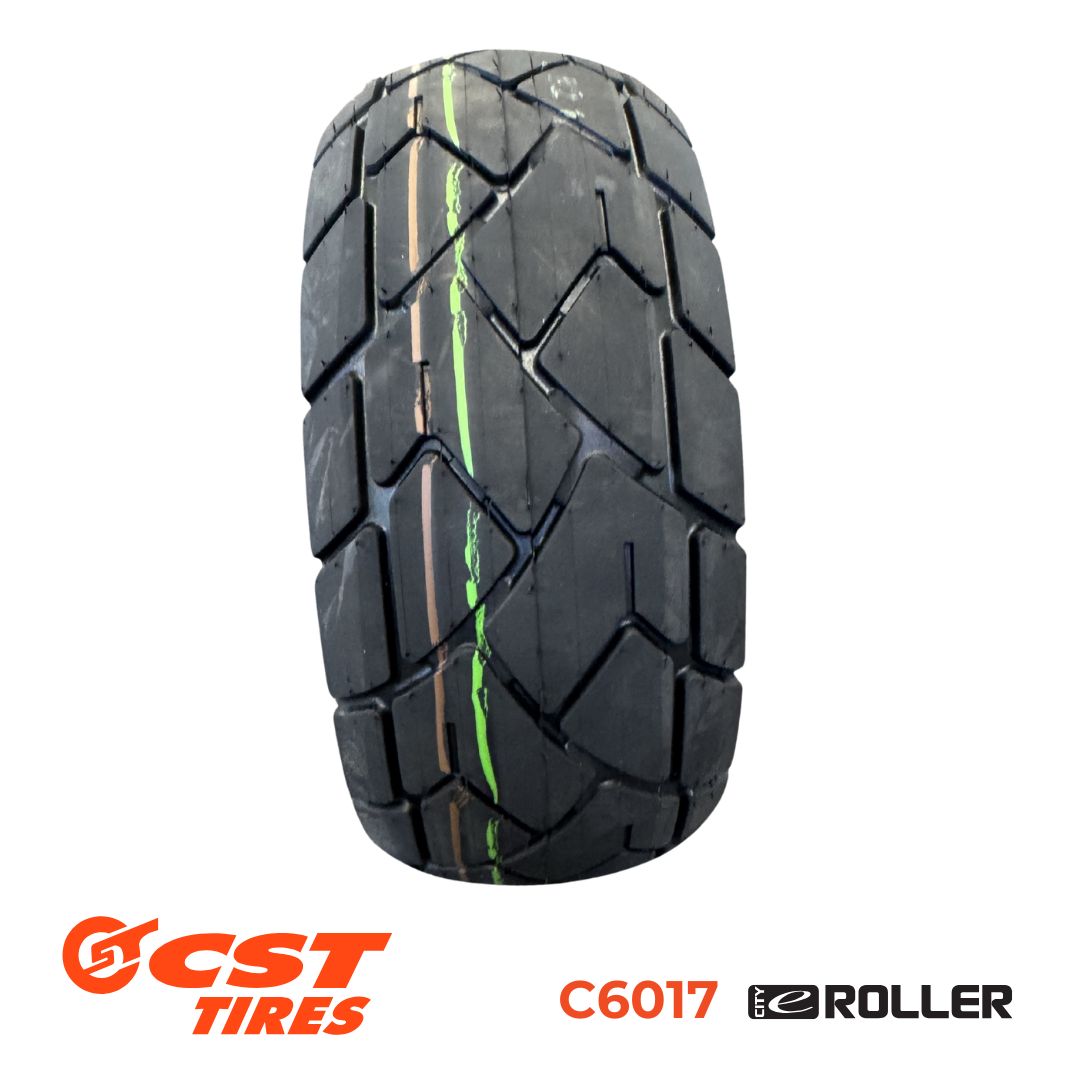 CST C6017 10x3.00-6 tubeless electric scooter tyre with high grip tread and water dispersion design