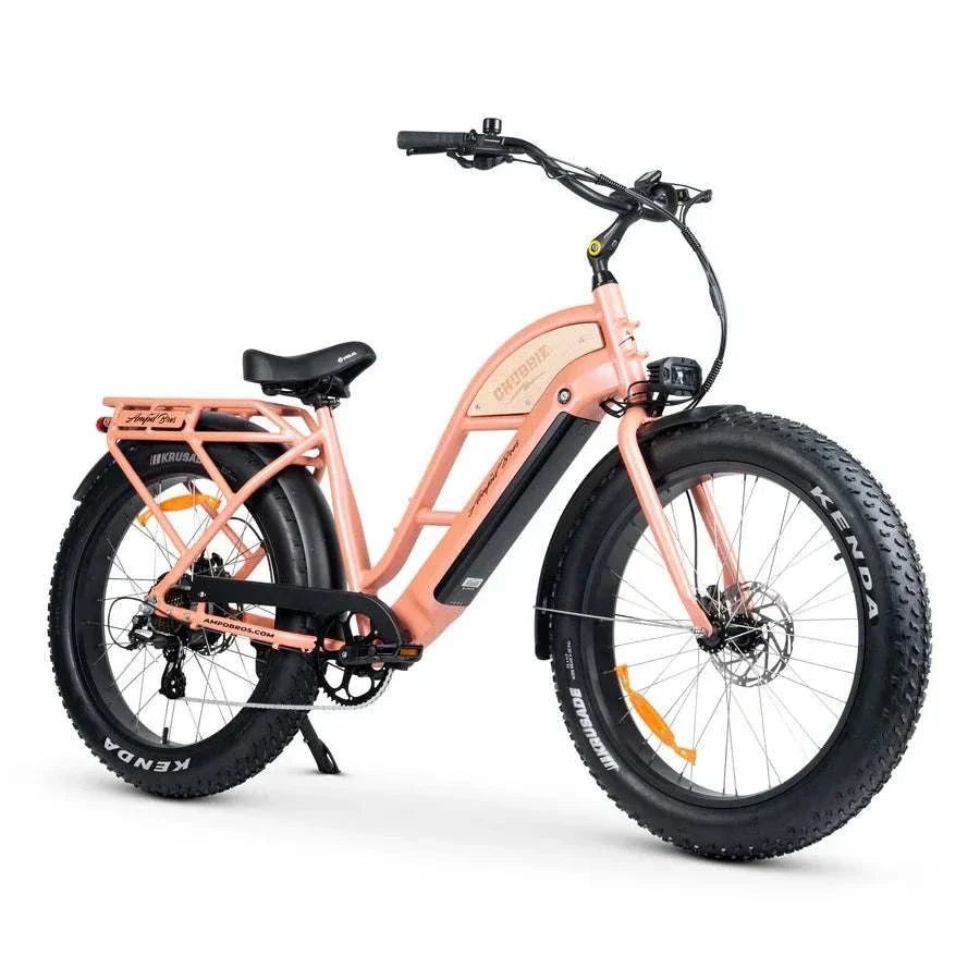 Ampd Bros CHUBBIE-S V3 electric beach cruiser with fat tires and integrated battery