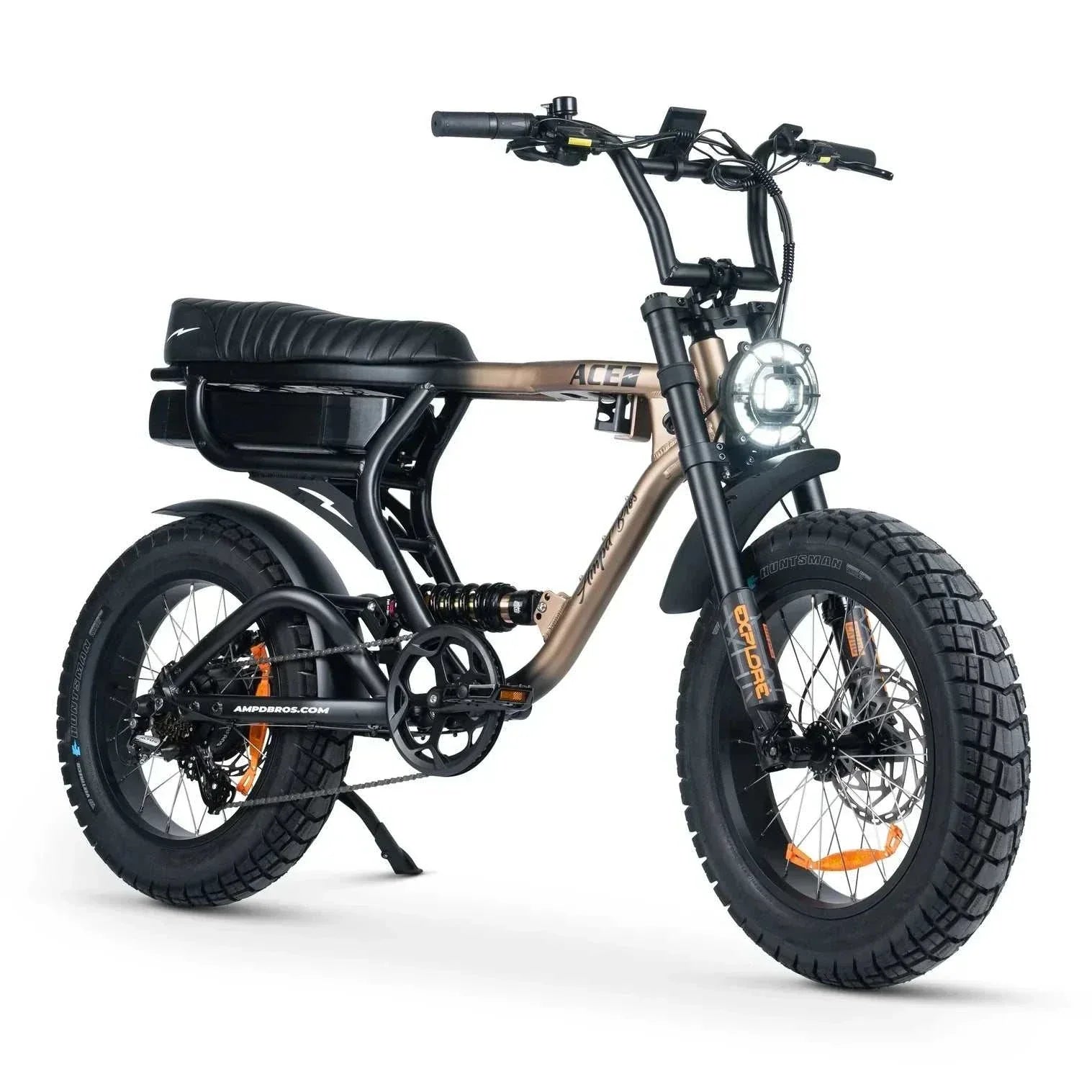 Ampd Bros ACE-X PRO dual suspension electric bike with fat tires and powerful motor