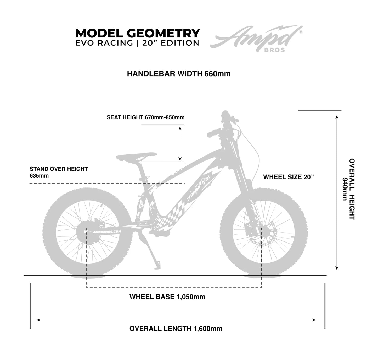 Ampd Bros EVO Racing 20" Electric Bike