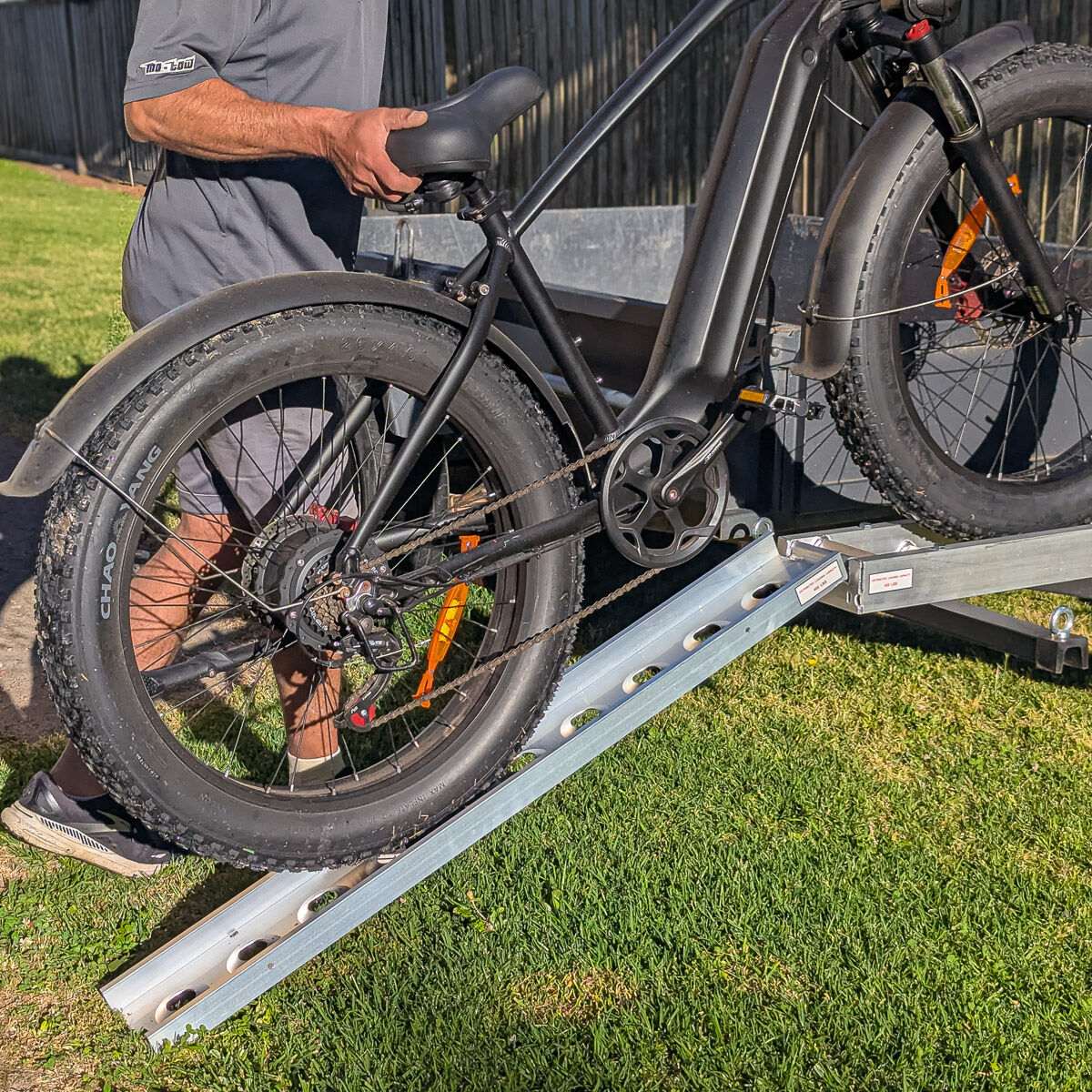 A-Frame mounted Mo-Tow 1.9M Motorcycle / Ebike Bike Carrier - 1900mm 250mm Ubolt