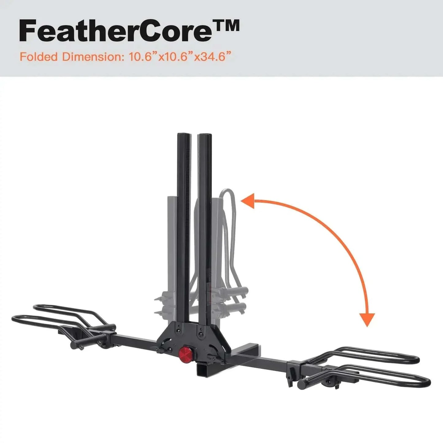 MagRack F2 / Light Weight Foldable Hitch / eBike Rack with LED light KIT