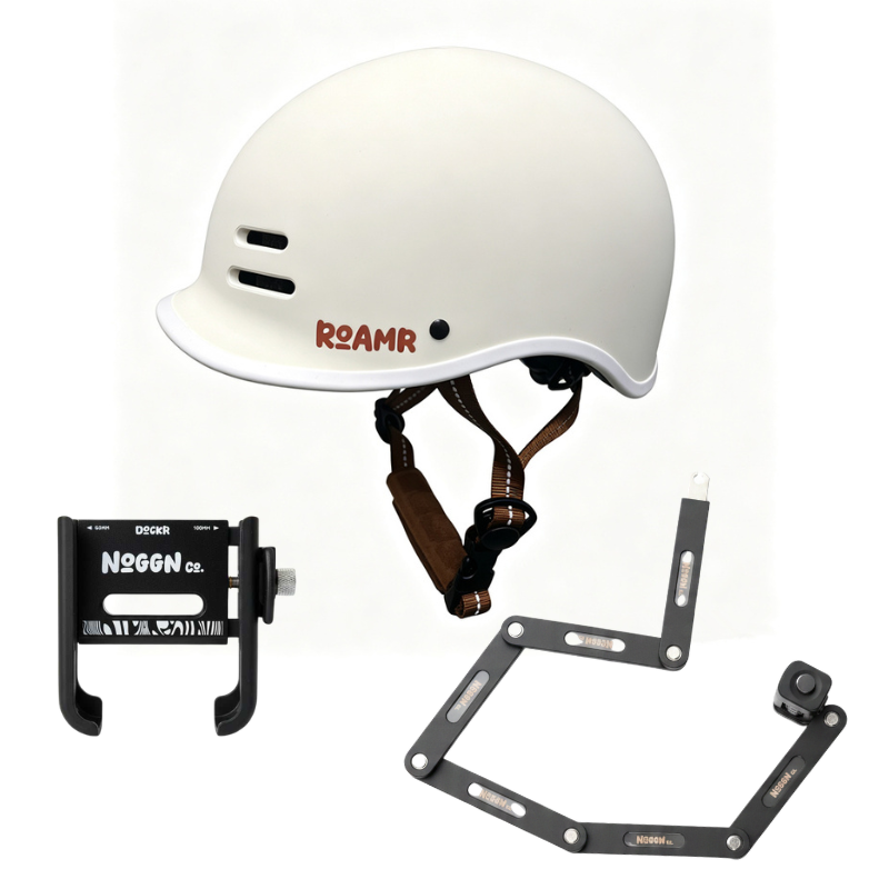 Noggn Co. Go Pack – Helmet, Lock & Phone Holder