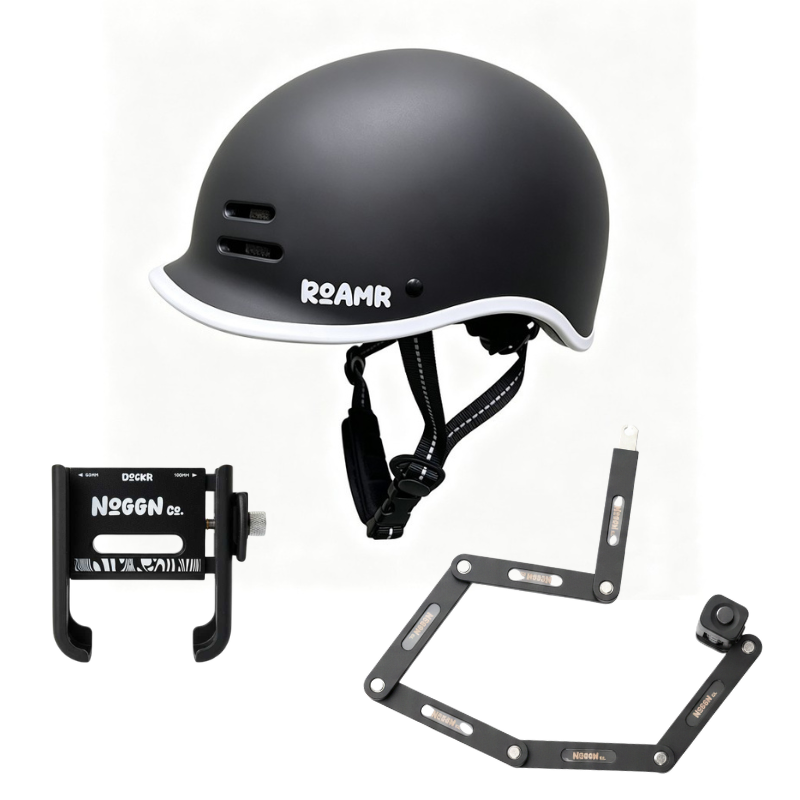 Noggn Co. Go Pack – Helmet, Lock & Phone Holder