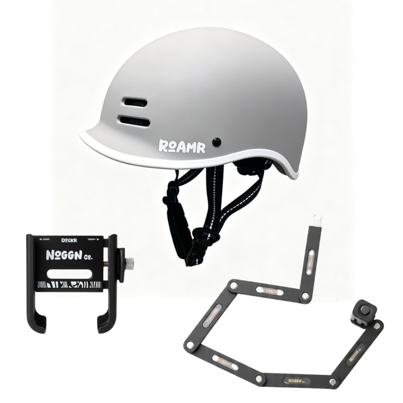 Noggn Co. Go Pack – Helmet, Lock & Phone Holder