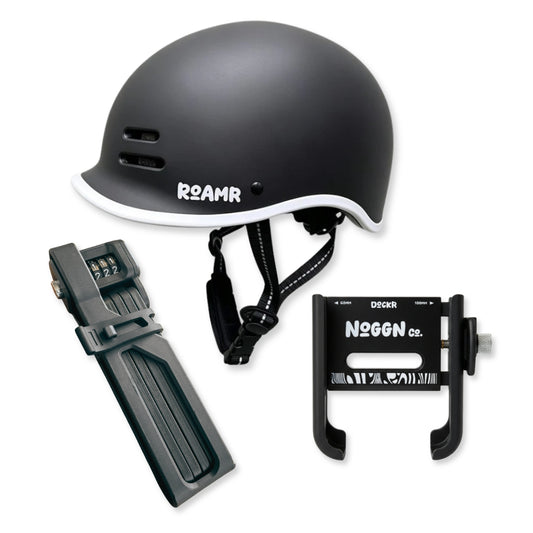 Noggn Co. Go Pack – Helmet, Lock & Phone Holder