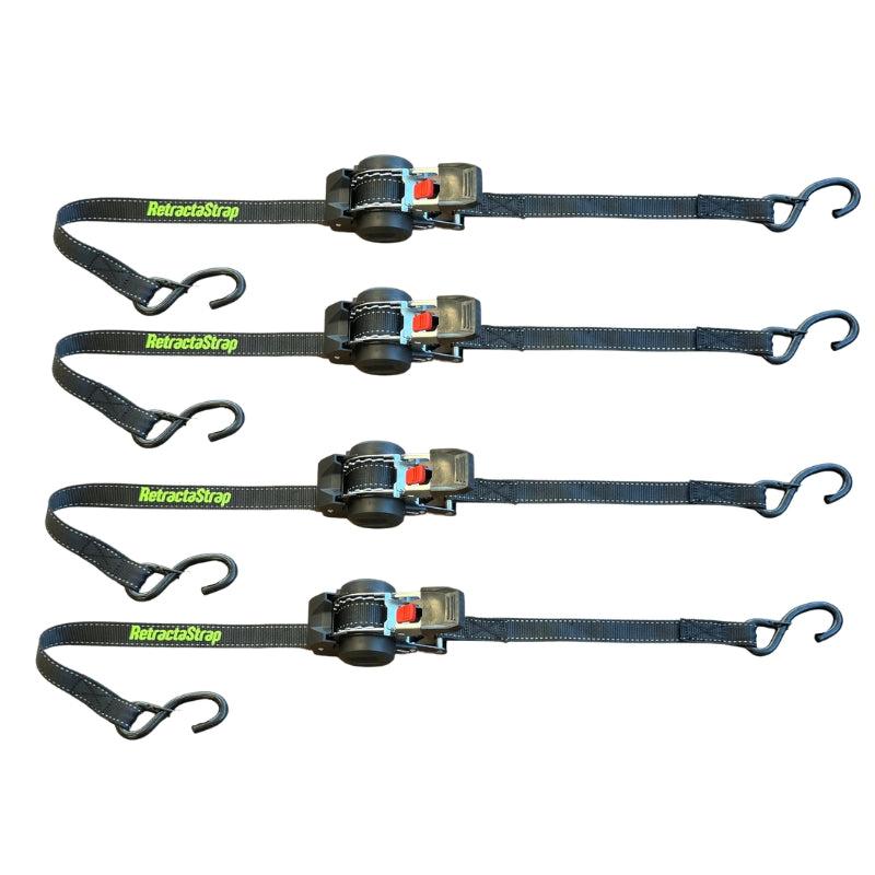 Retractastrap The OG - Retractable Ratchet Straps - Quad Pack 4 x 3m x 25mm