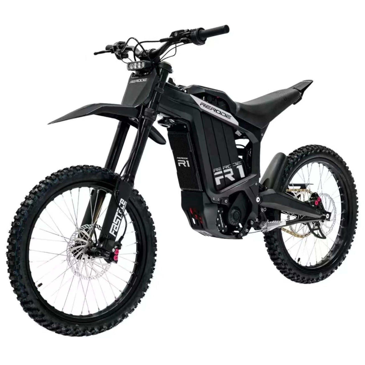 Rerode R1+ 17kW electric dirt bike with lightweight aluminum frame and advanced suspension designed for off-road performance